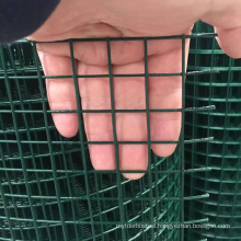 wholesale  per roll pvc coated green color  welded wire mesh matting roll